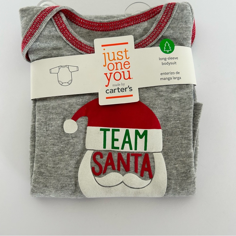 Carters Baby Santa Bodysuit 3 months NWT